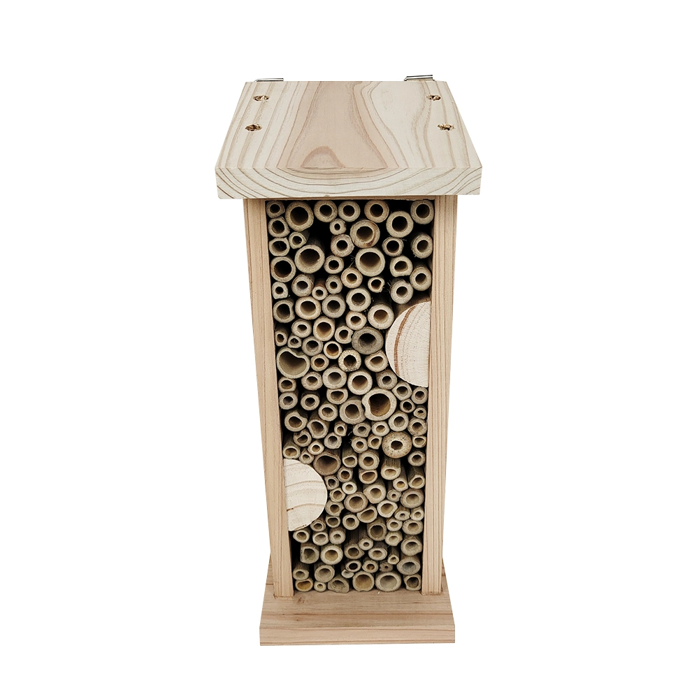 Custom Enhance Garden Productivity Product Oblong Eco-Friendly Wooden Insect Hotel