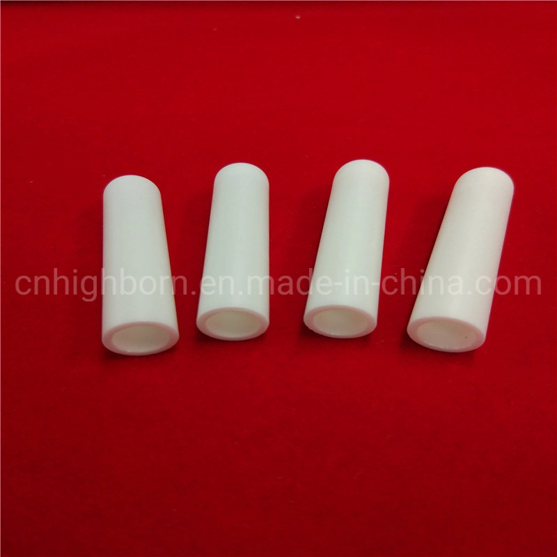 China Manufacturer Precision Yttria Stabilized White One End Closed Zirconia Ceramic Sleeve for Oxygen Detection