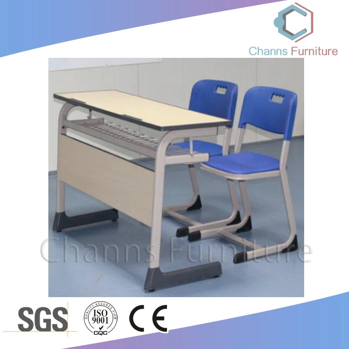 Grey Single Seat School Student Desk & Chair Furniture Sets (CAS-SD1802)