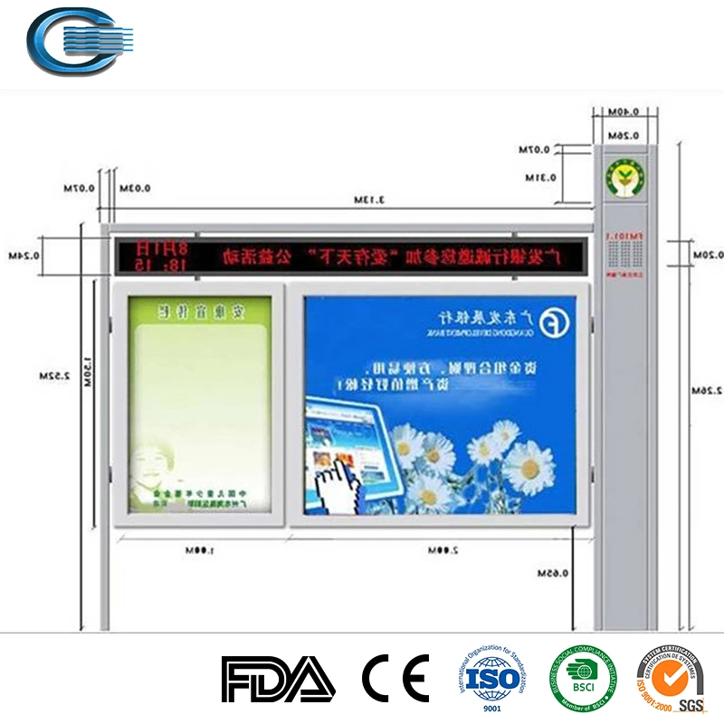 Publicidad Huasheng Caja de luz LED Display Lightbox Billboard de la luz de permanente signo