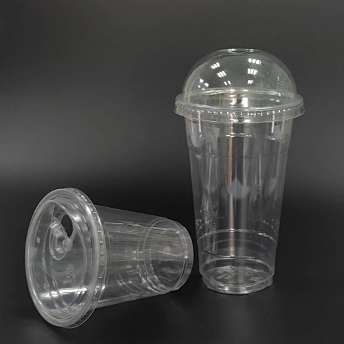 Compostable Bio Clear Disposable Pet Cups Drinking Coffee Milk Tea Cup Biodegradable