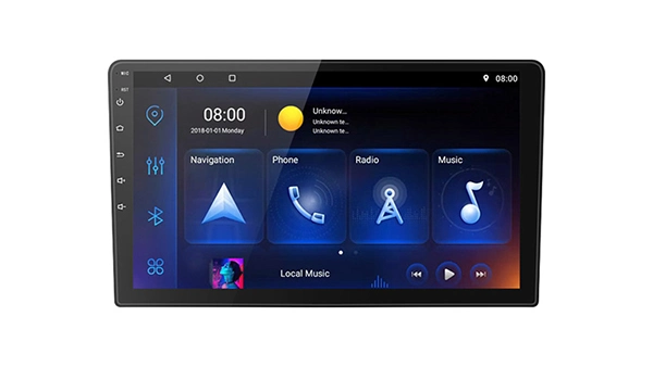 Ts7 10 pouces tactile plein écran IPS voiture GPS vidéo Lecteur multimédia universel de voiture lecteur audio de musique de radio