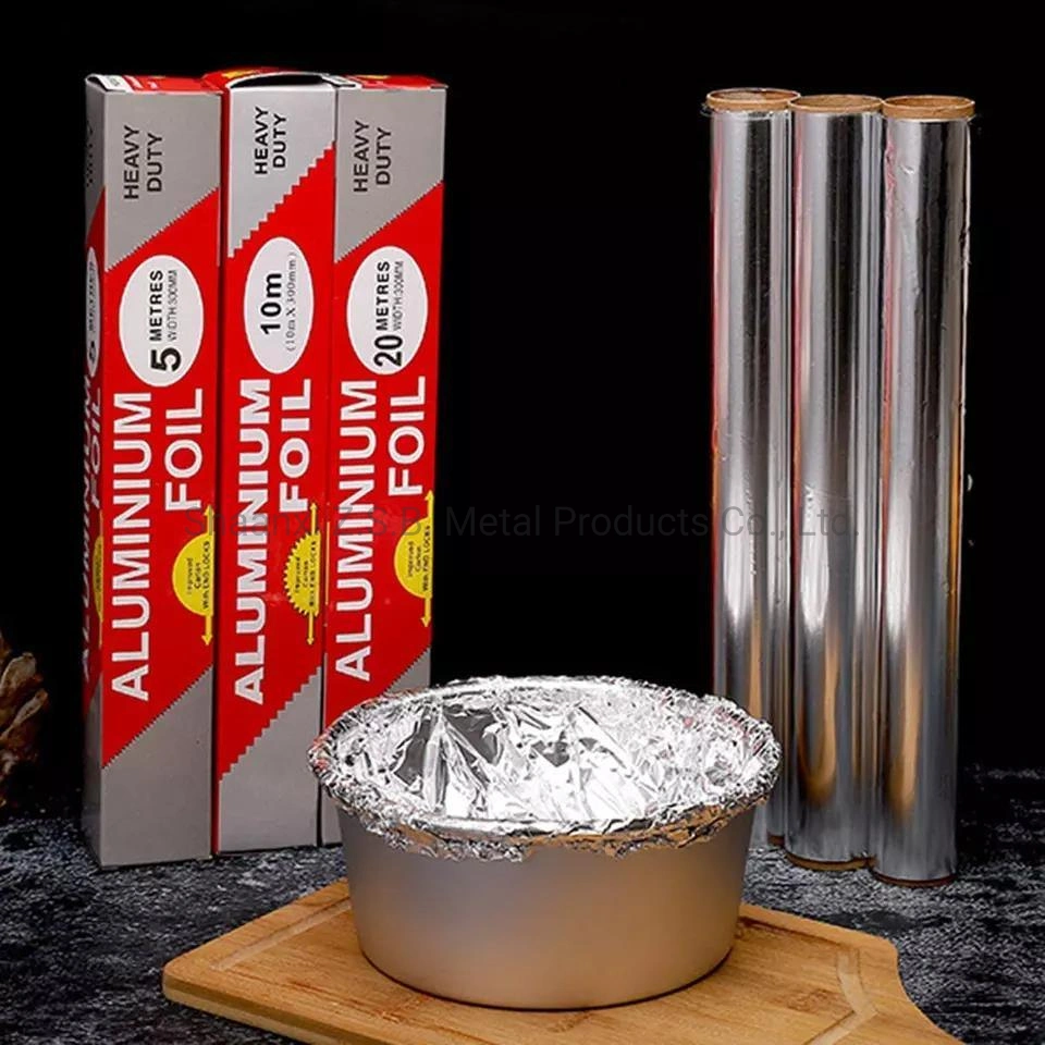 3003 8011 o rollo de papel de estaño de aluminio Precio alimentos barbacoa y el bicarbonato Uso Hogar Cocina precios del papel de aluminio grueso el envasado de alimentos