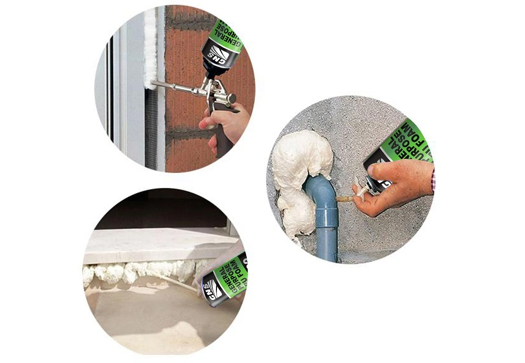 General Purpose Building Material Gap Polyurethane Spray Foam Sealant for Windows and Door Filling and Sealing