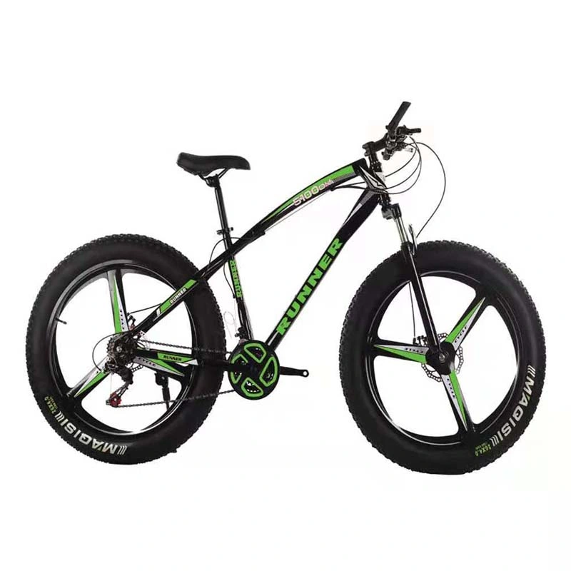 2022 Neue Ankunft OEM Fat Wide Tire 21 Speed Fahrrad Männer Männer 20 Zoll 26 Zoll Radfahren Schnee Schmutz Racing Fahren Sie mit dem Mountainbike