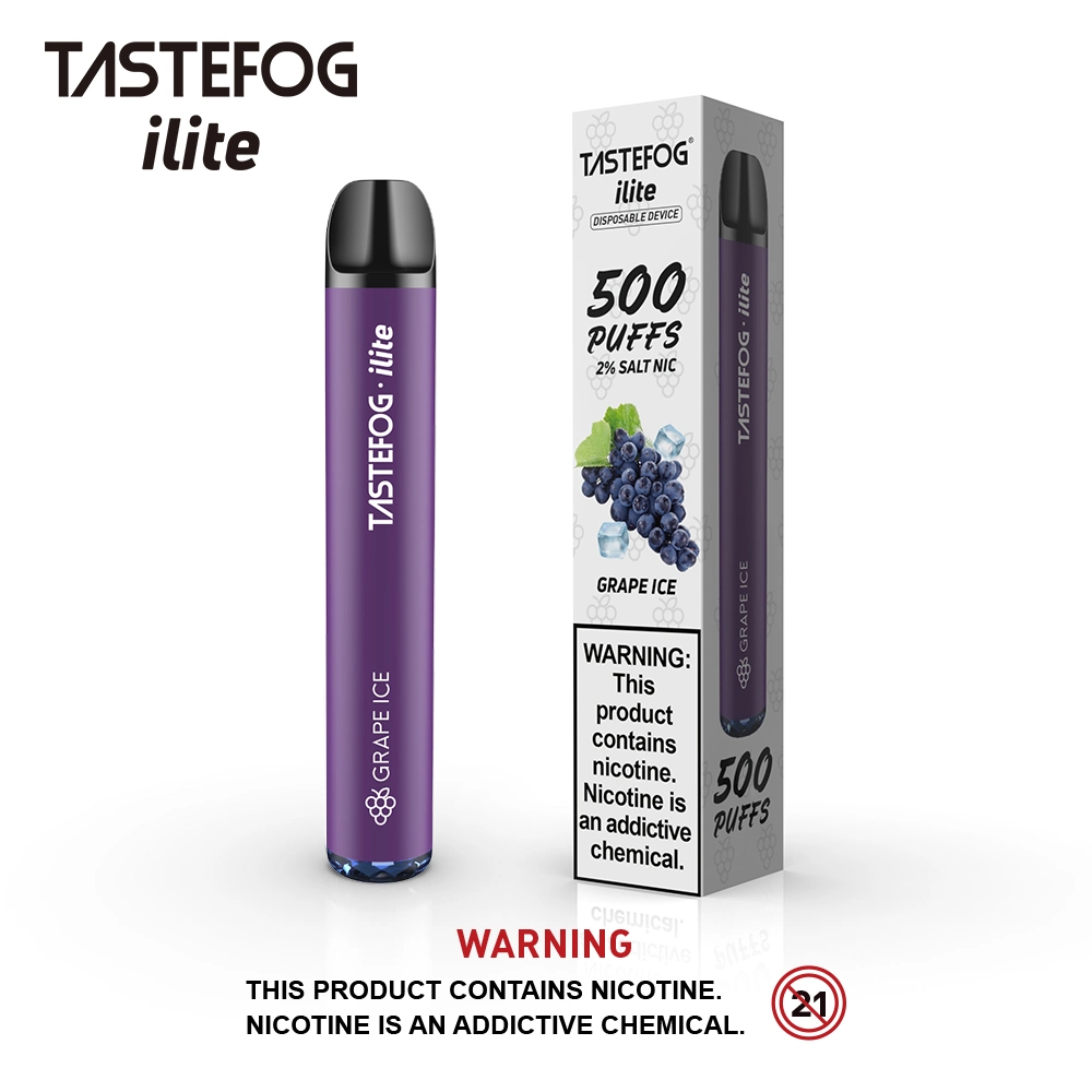 2023 بالجملة 800 أطواق Disposable Vape Tastefog Crystal 800 أطواق شهادة Tpd