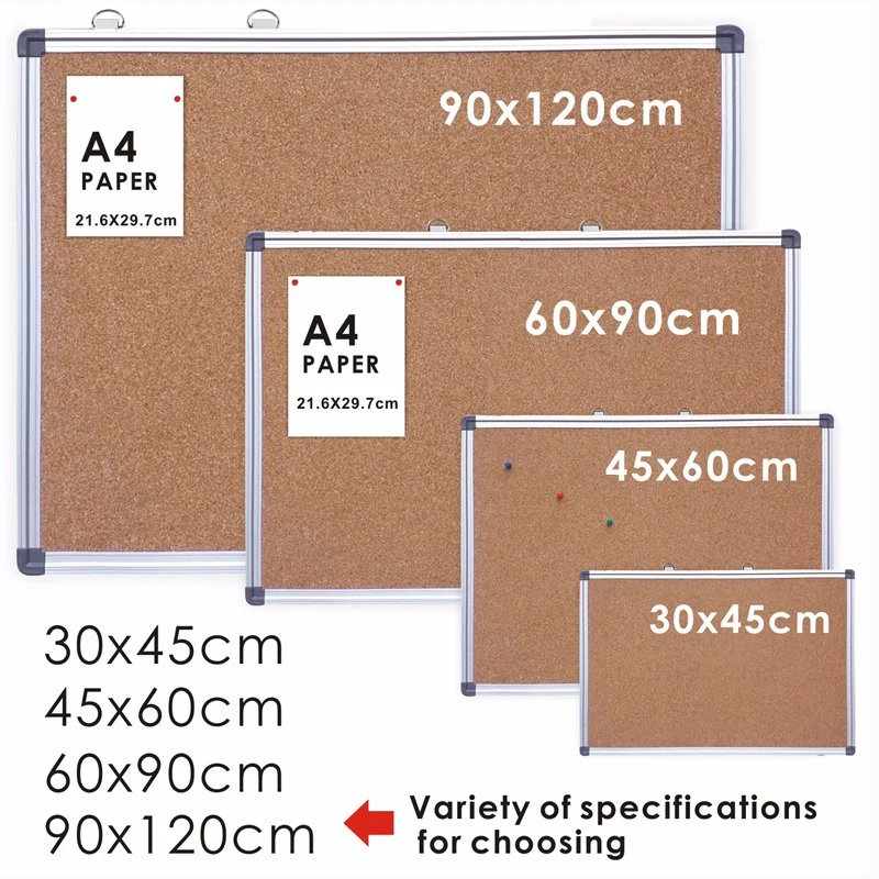 Foska gute Qualität Schule und Büro Aluminium Kork Board