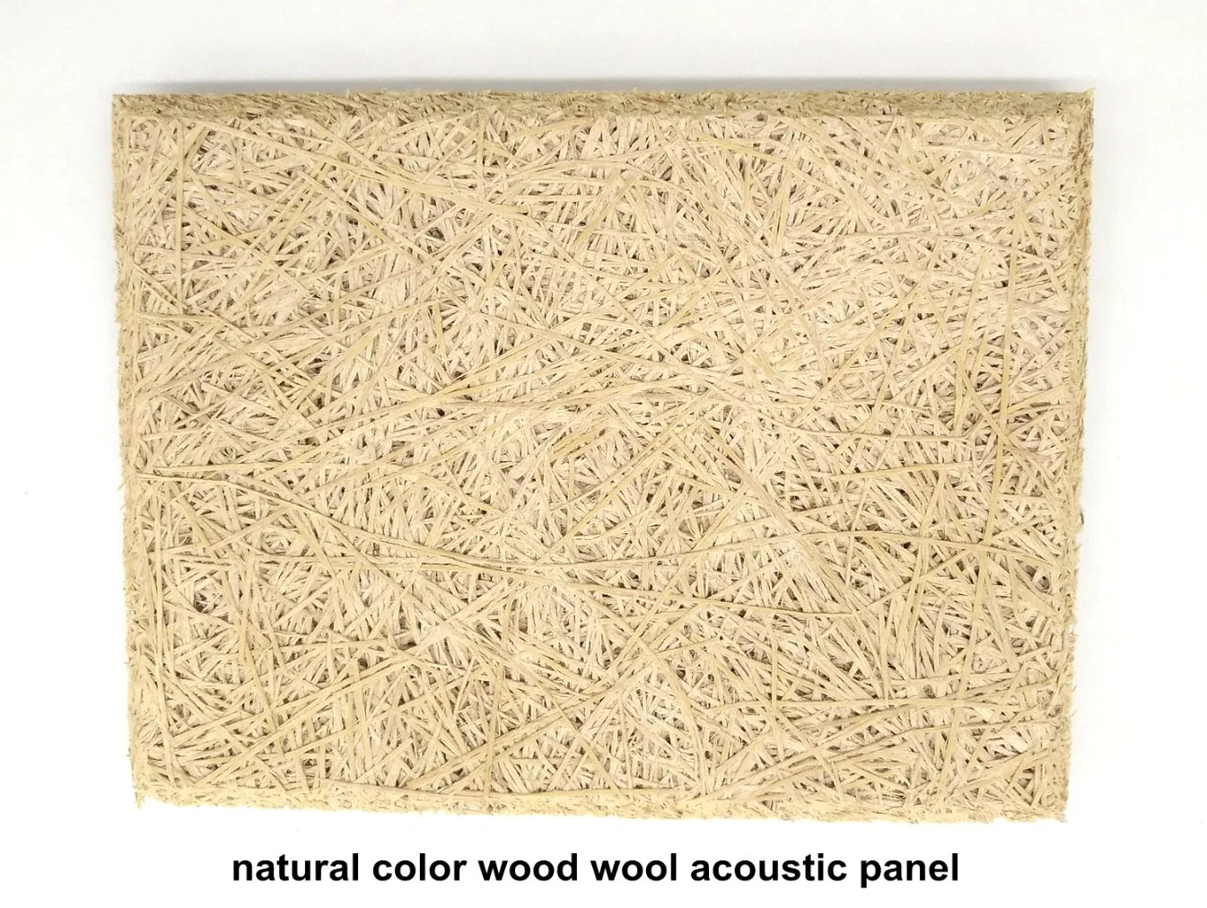 Natural Color Wood Wool Acoustic Panel Wall Ceiling Sound Absorption Interior Decorated