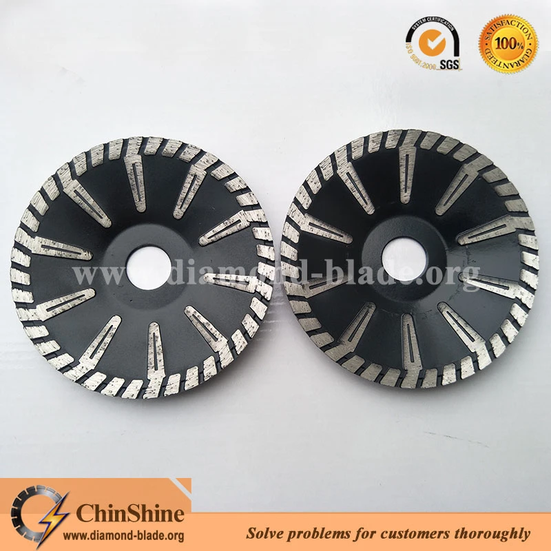 Premium Quality 5" Convex Granite Diamond Cutting Disc with Protective Teeth