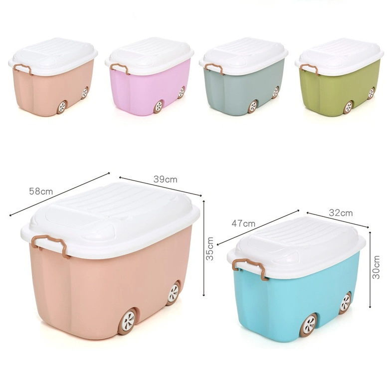 New Design Household Cartoon Plastic Storage Container with Lid