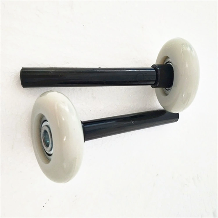 China Manufacturer Beige 11 Balls 46*97mm Plastic Coverd Rod Garage Door Parts Nylon Roller