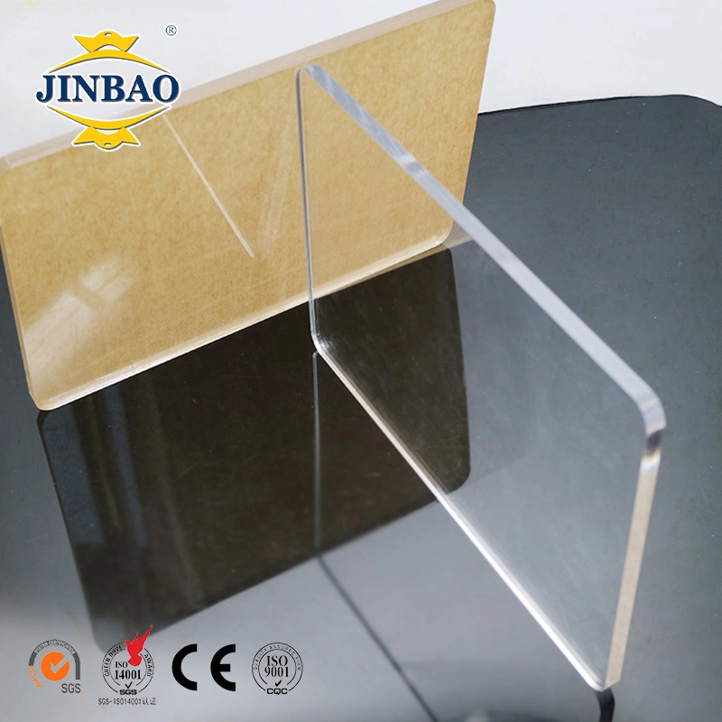 Jinbao 3mm 4mm 8mm 6mm 5mm 4*8FT High Quality Decorative Clear Color Transparent Soundproof Marble UV Resistant Sheet Acrylic Board Panel Sheet