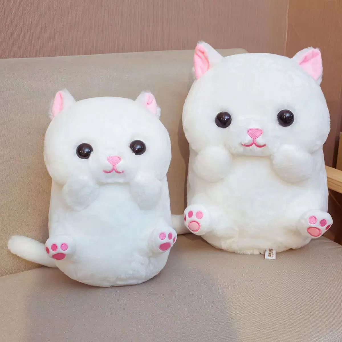 Cartoon Kitten Doll Plush Toy White Cat Doll Ragdoll Children's Day Birthday Gift