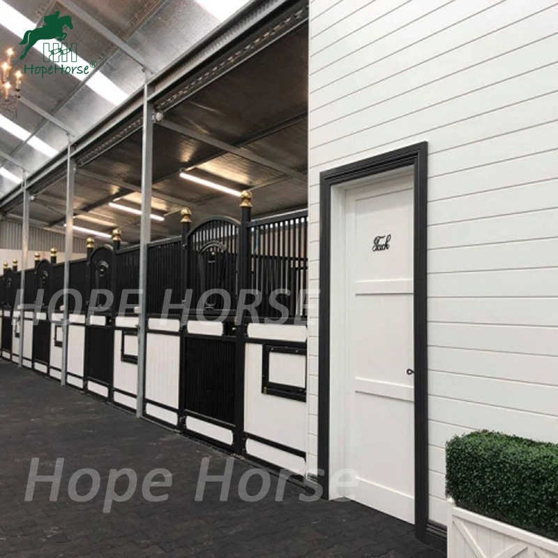 Galvanized or Powder Coated Permanent Indoor and Outdoor Horse Stall Equipment