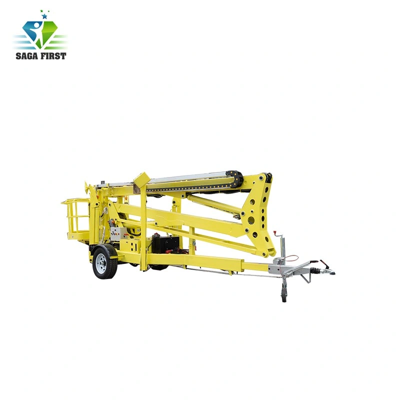 Alemania tráfico Alko Axles remolque hidráulico eléctrico Cherry Picker Towable Elevación de brazo articulado Spider