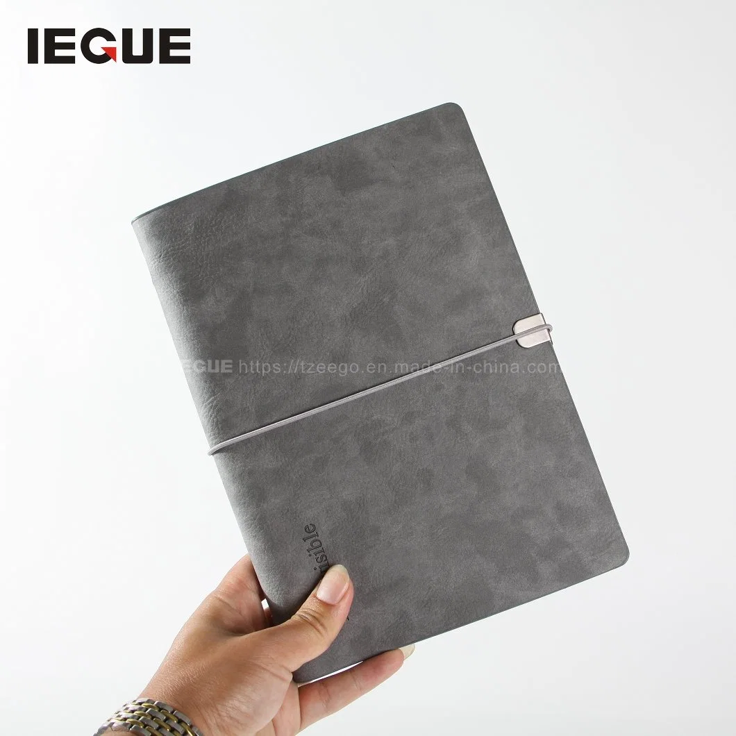 High quality/High cost performance  Promotion Office Stationery Customized Cooperate Business Loose Leaf Custom Leather A5 Notebook with Pen Loop