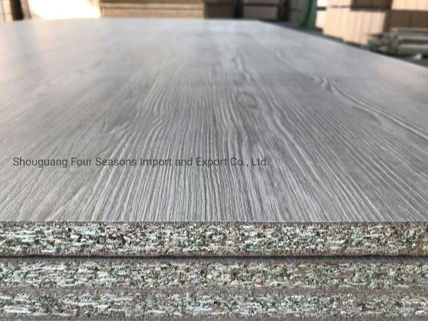 1220*2440mm E1 Glue Wood Grain 2 Sides Melamine Particle Board