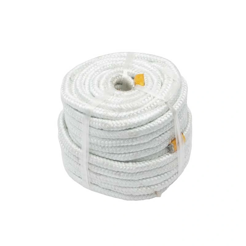 Competitive Price Good Quality Ceramic Synthetic Glass Fiber Square Braided Rope Fiberglass Products