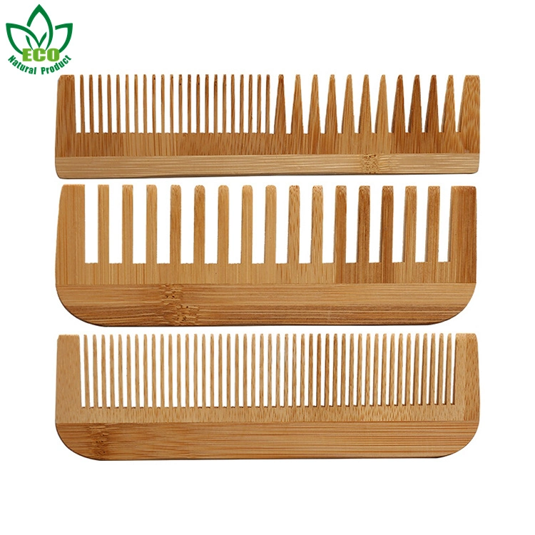 100 Natural Eco Bamboo Hair Comb Wholesale/Supplier Personal Label Wide