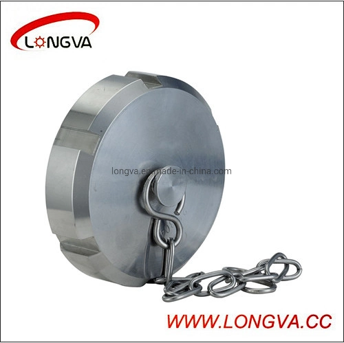 Sanitary Union Stainless Steel Round Blind Nut with Chain &Ring