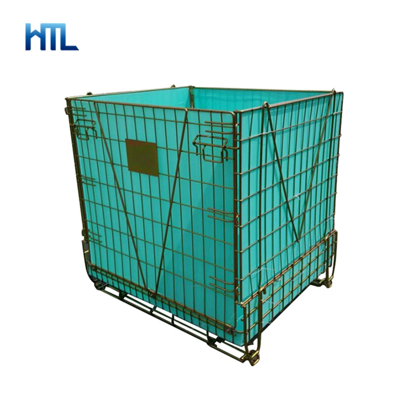 Material Handling Welded Zinc Folding Pet Preform Container for Storage