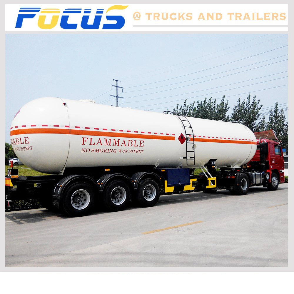 3 Axles Carbon Steel Tanker Truck Trailer for Fuel Oil Delivery