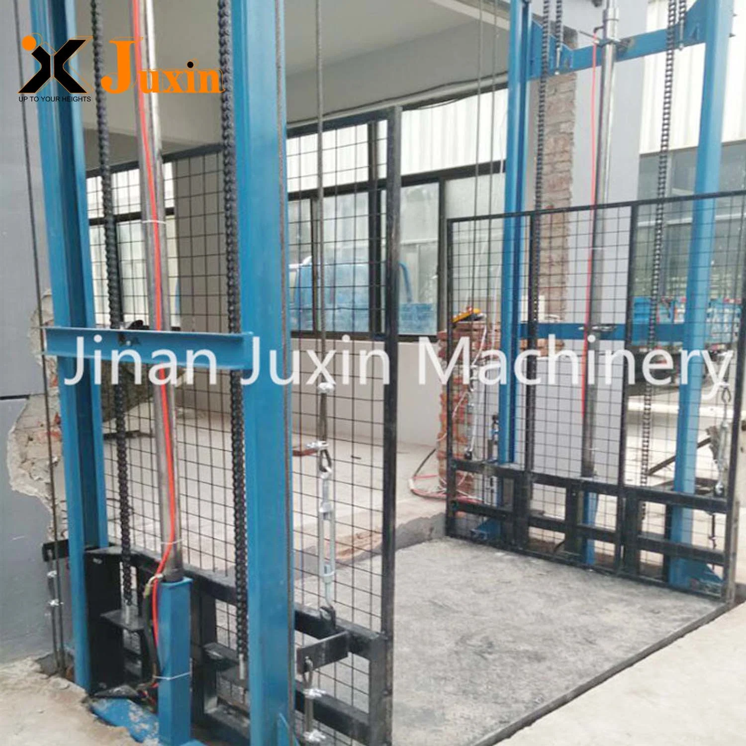 Juxin Industrial Hydraulic Electric Vertical Freight Lift Platform Warehouse Cargo Elevator for Goods