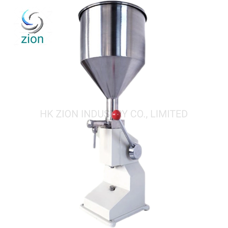 Stainless Steel Hand Pressure Perfume Lotion Liquid Filling Machinery Handle Filler Honey Manual Bottle Filling Machine