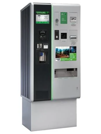 Self Service Parking Lot Pay Kiosk with Coin Acceptor Locking System