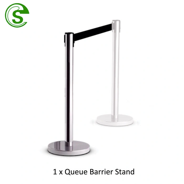 Guangzhou Popular Subway Guidance Retractable Queue Line Stand Barrier Crowd Control Post