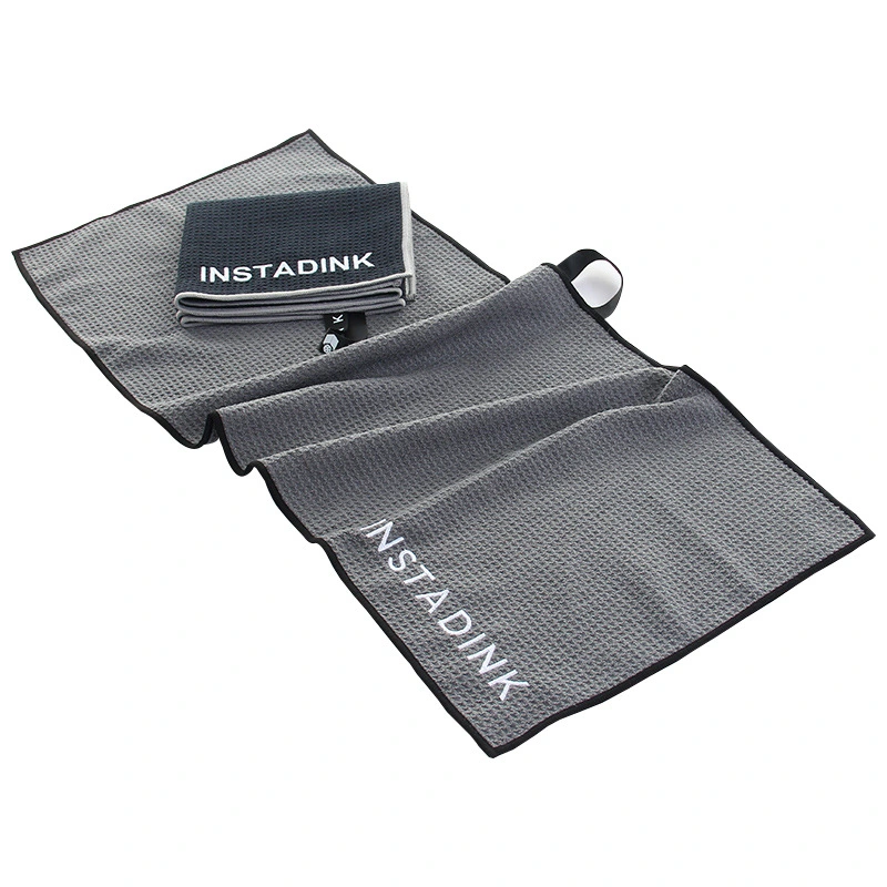 Superior Quality Microfiber Golf Towel with Custom Embroidered Logo