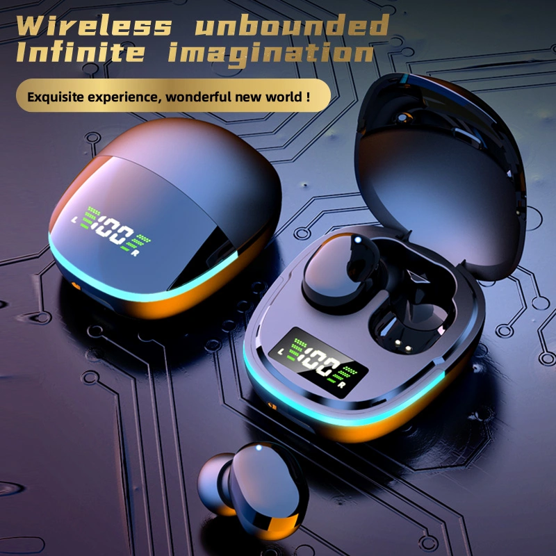 Hot Selling Tws Headphone Noise Cancelling Bluetooth 5.1 Wireless Earphone Digital LED Display Cellphone Calling Headest Earbuds