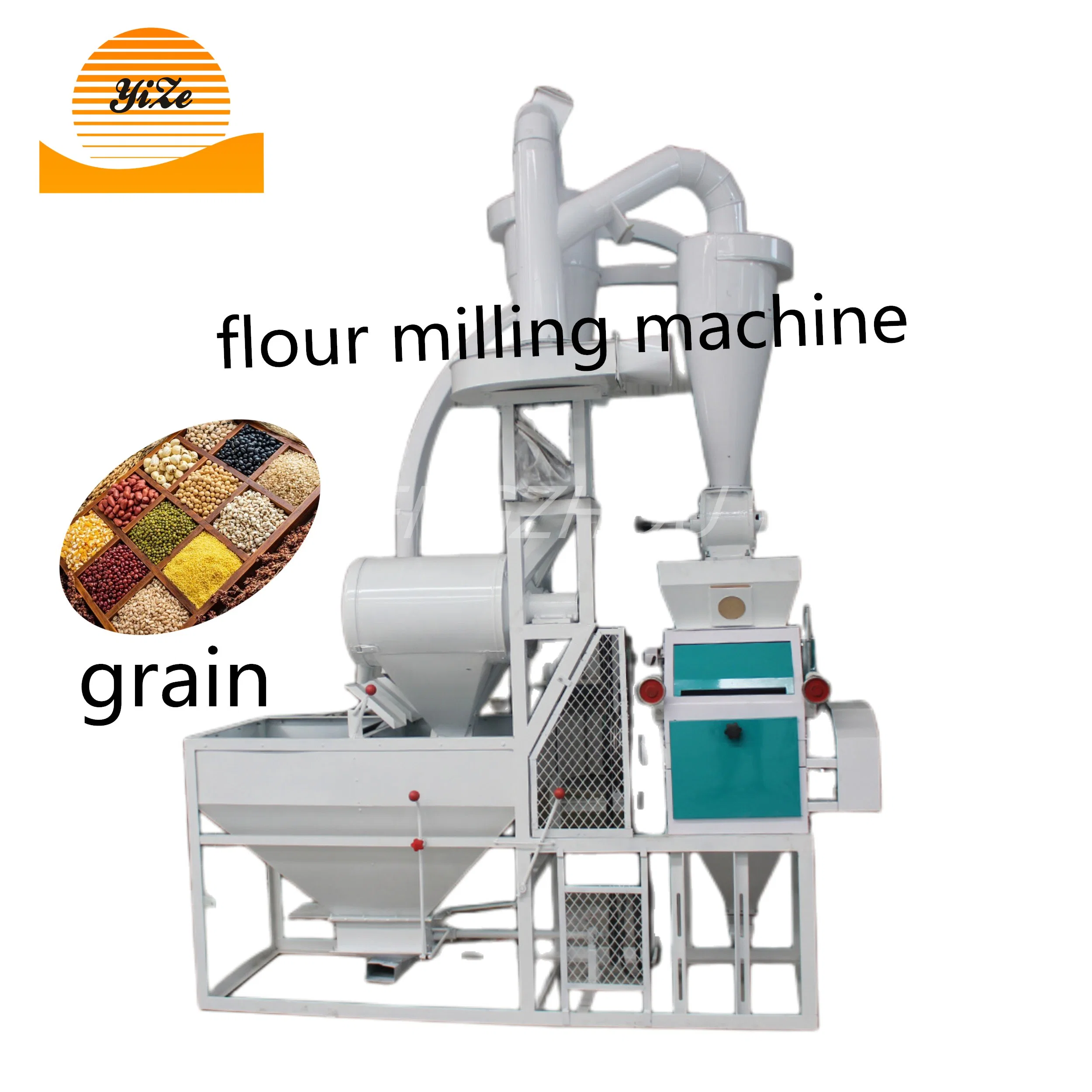 Máquina de fabricação de moinho de farinha de trigo de amêndoa grande fresadora de farinha de grãos de milho com preço de processamento de alimentos