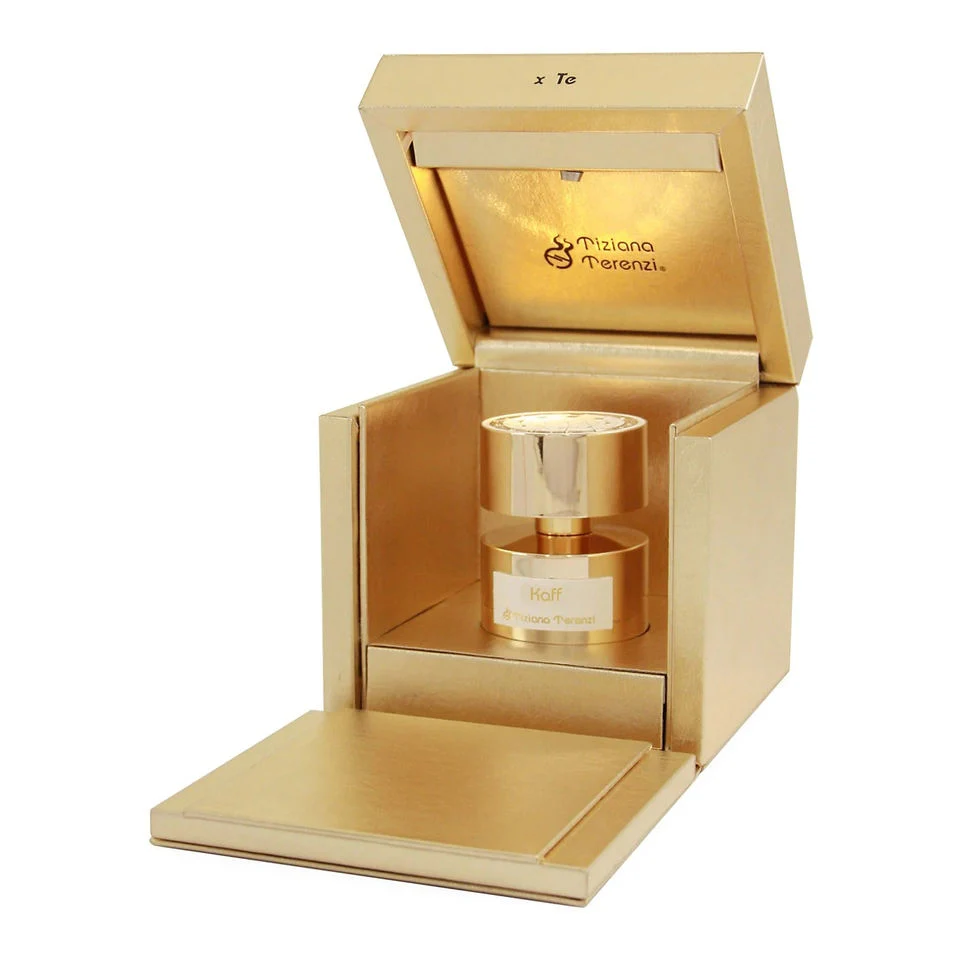 Diseño personalizado de oro de lujo Clamshell Cuadrado de cartón de la tapa de caja de regalo frasco de perfume perfume cajas de embalaje