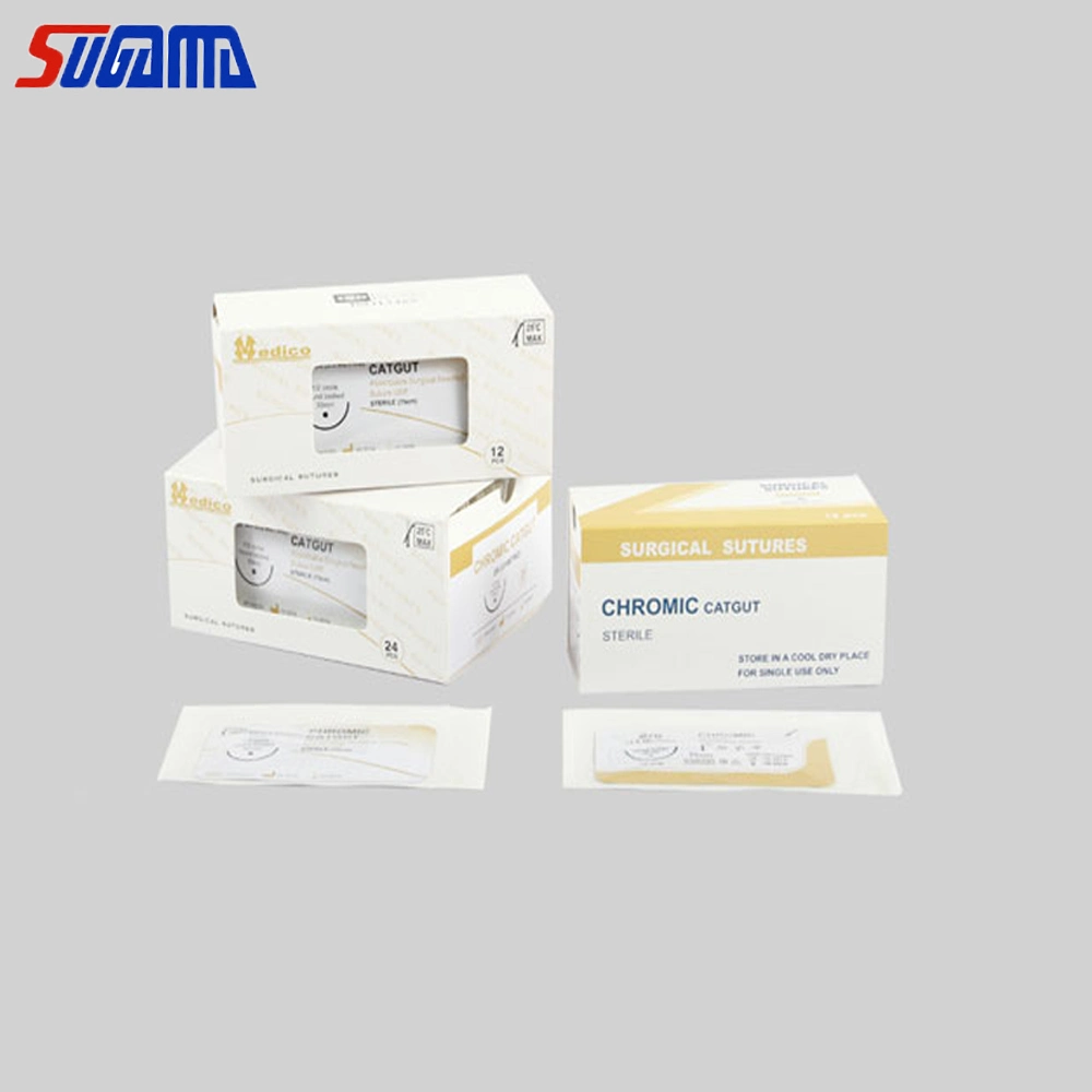 Disposable Sterilized Non-Absorbable Surgical Cassette Polyester Suture for Veterinary Use