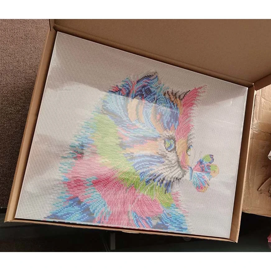 Rainbow Cat Series Diamond Painting Frames Designer Manual Design Custom Diamond Painting Supplier