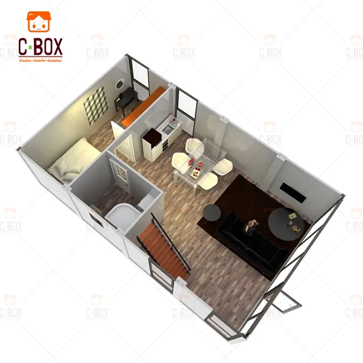 Cbox Prefabricated Foldable Buildings Apartment Hotel Dorm Home Prefab Z-Type Folding Container House