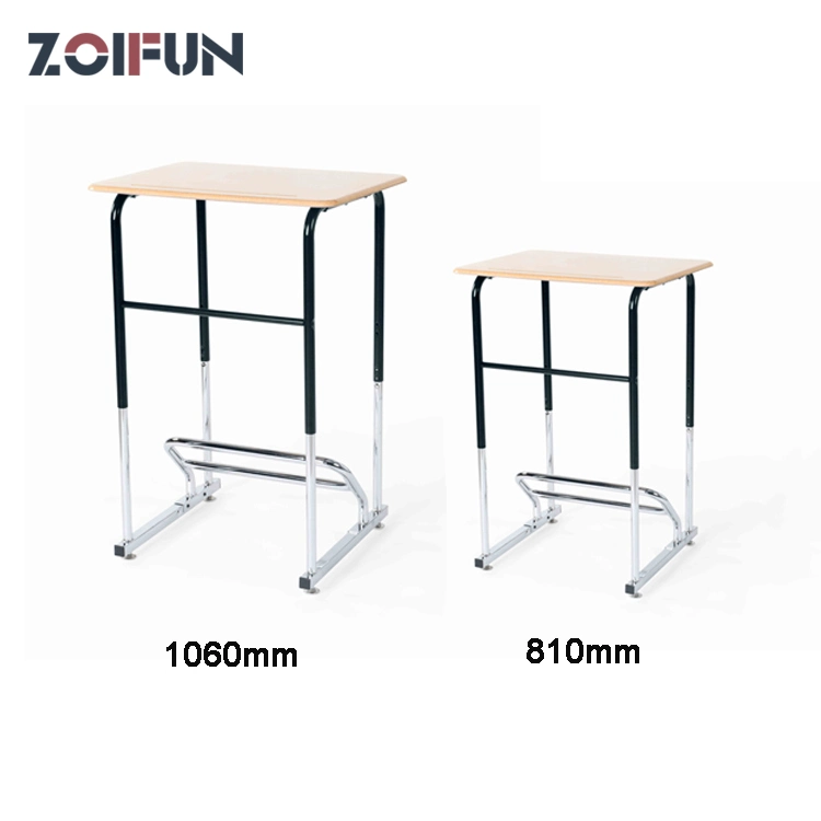 Office Preschool Classroom Set Furniture; Students Children Kids High Height Standing Stool Desk Set