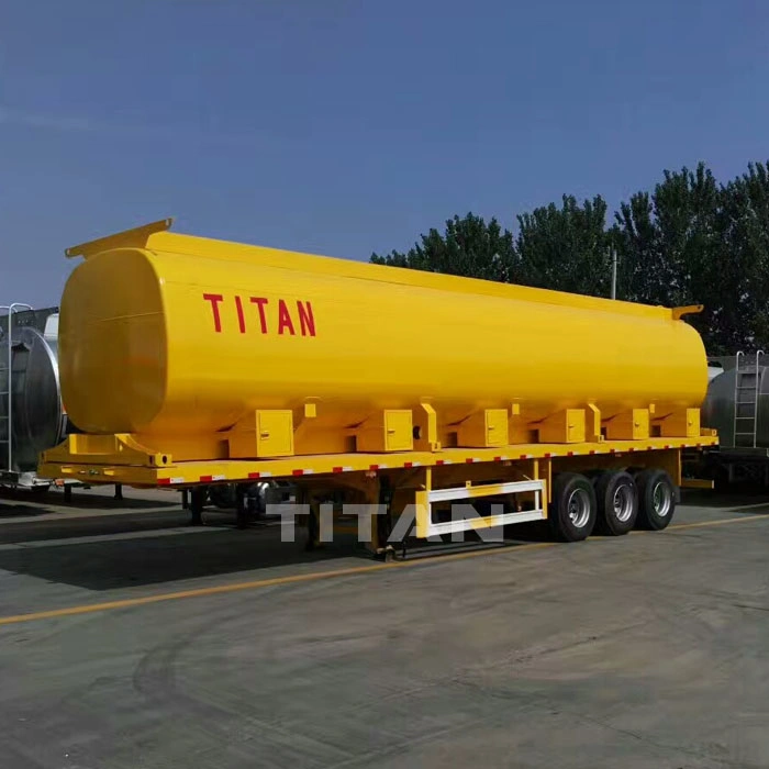 Titan Carbon Steel 60000 Liter Crude Oil Storage Trailer Tank