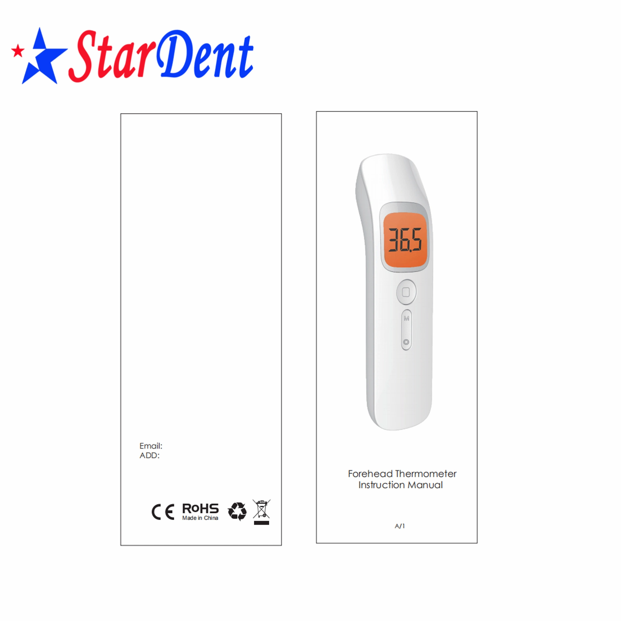 Hot Sale Dental Baby Adult Electronic Hospital Medical Lab Surgical Digital Non-Contact Ear Infrared Forehead Thermometer