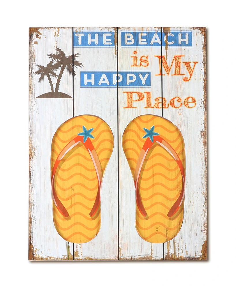 Flip Flop Vintage Beach Flip Flop Holz Hängende Dekoration Custom Holztafel Kunsttafel