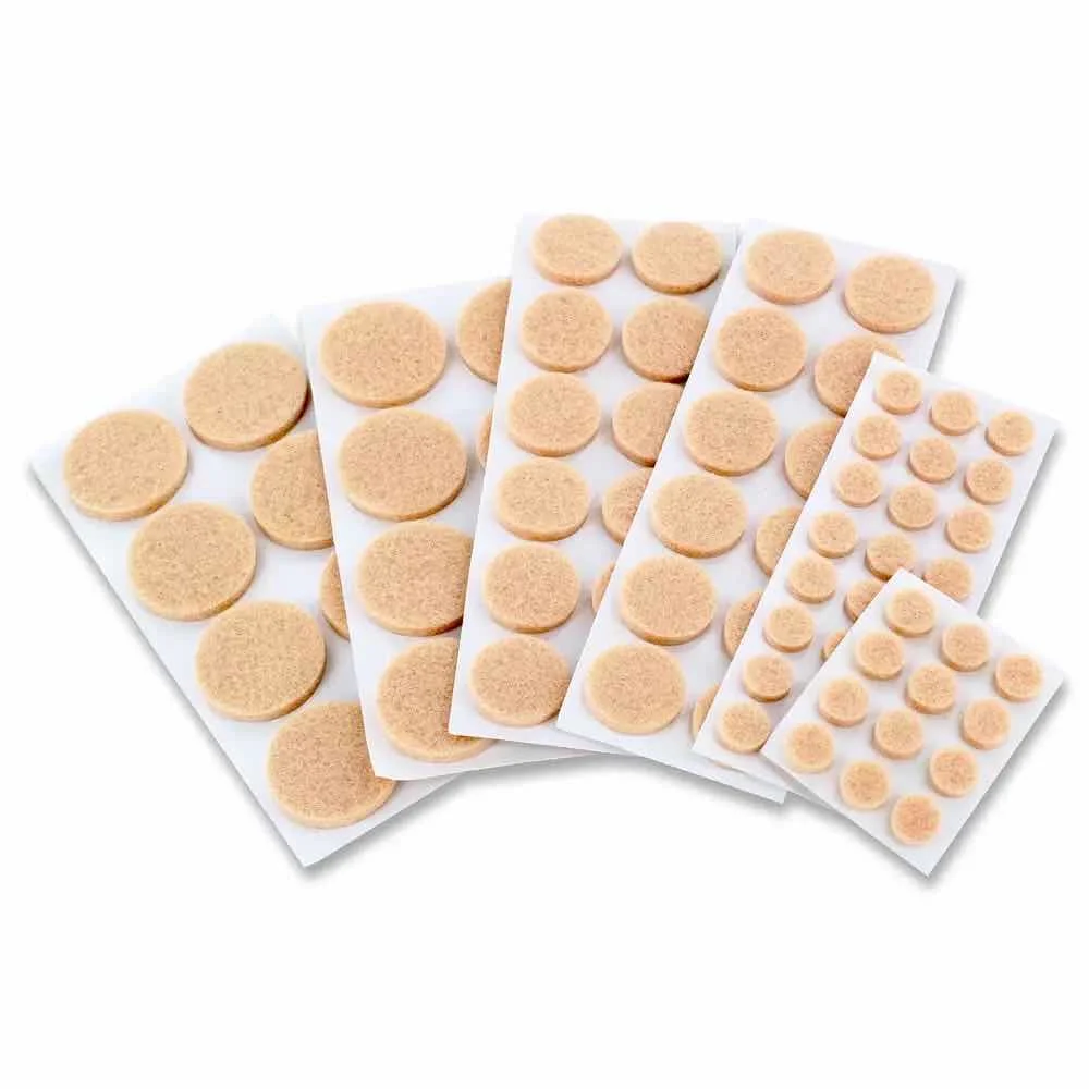 8 Pack Beige Braun 11 X 15 cm groß selbst Klebefilz Möbelpads für Bodenschutz