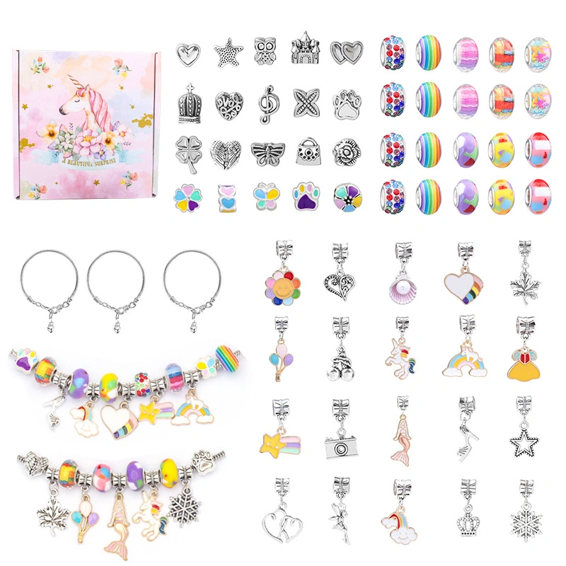 Hot Selling China Children's Charm Bracelet Making Kit for Birthday Christmas Gifts