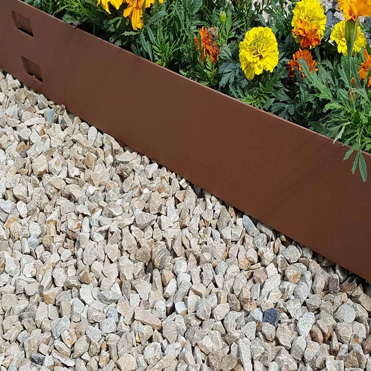 Aço Corten orlas jardim/Enferrujado fronteira das Flores