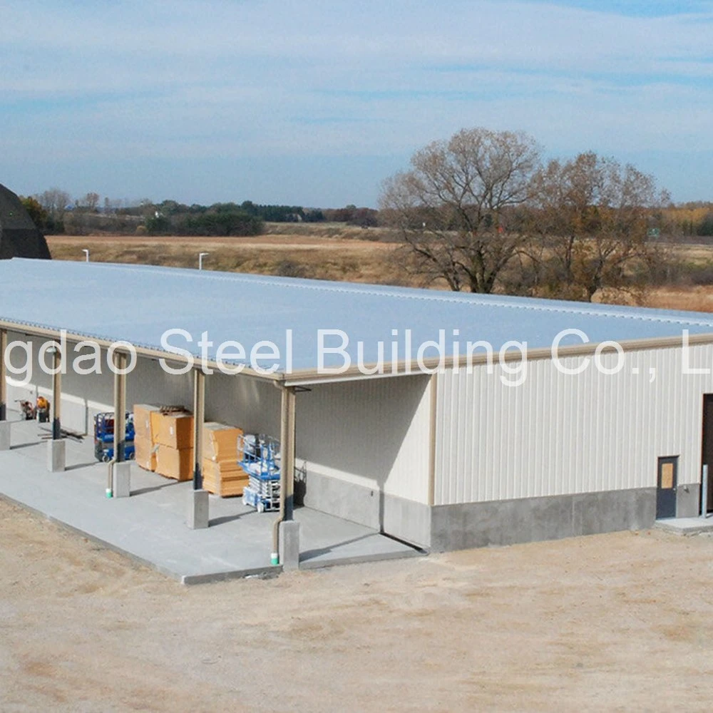 Estructura de acero ligero prefabricado resistente estructura de acero estructura de acero almacenamiento agrícola Cobertizo
