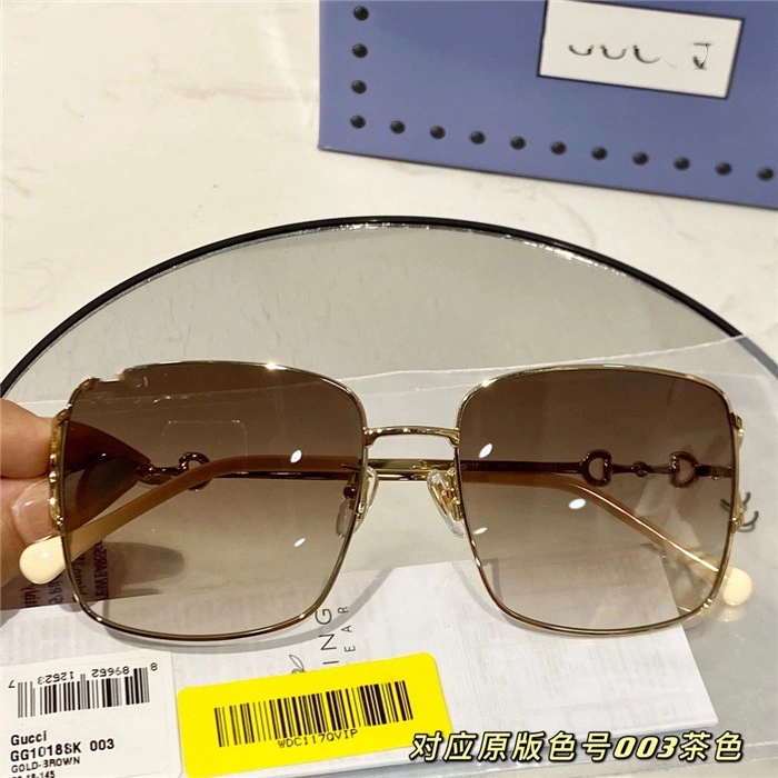 Brand Trend Sunglasses Fashion Vintage Little Bee Metal Sun Glasses for Women's Simple Luxury Gradient UV400