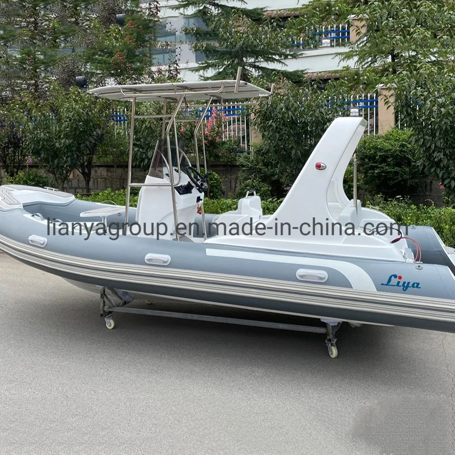 Liya Luxury Rib Boat 580 Hypalon Inflatable Fishing Boat Water Speed Sport Boats for Sale