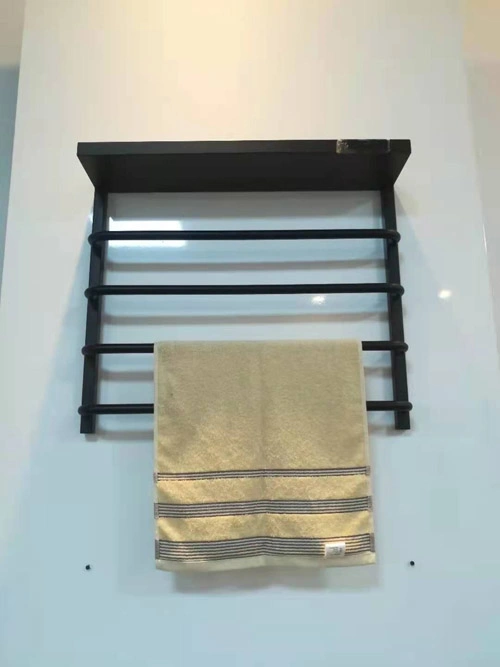 100% 304 Stainless Steel Wall Bathroom Bath Towel Warmer Holder Shelf Rack