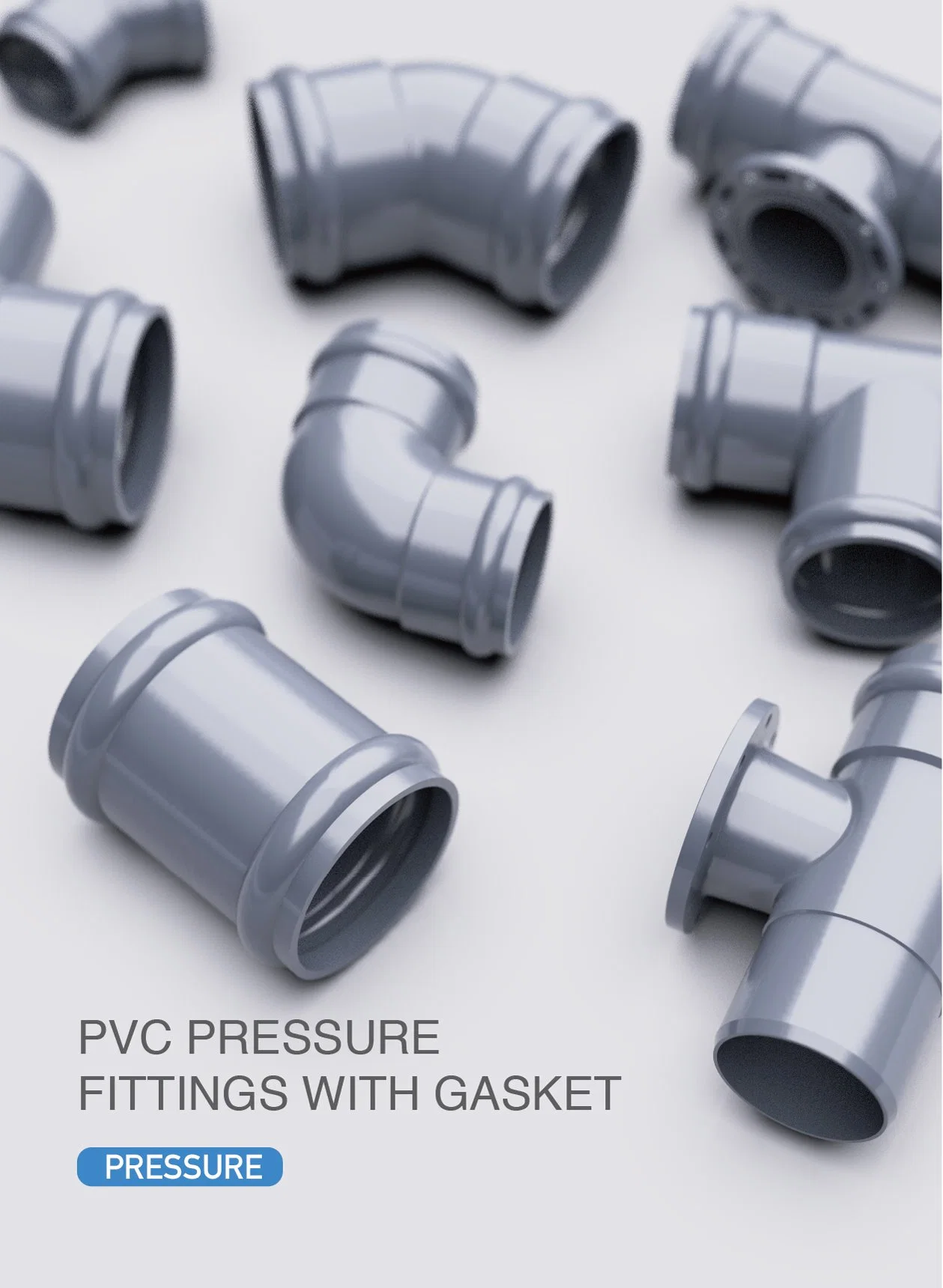 Era PVC Pressure PVC Pressure Gasket Fittings Saddle Pin Joint with Cooper Screw, CE