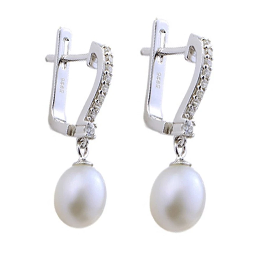 Hot Selling 925 Silver Clip Earring with Pearl for Lady Jewelry Wholesale/Supplier